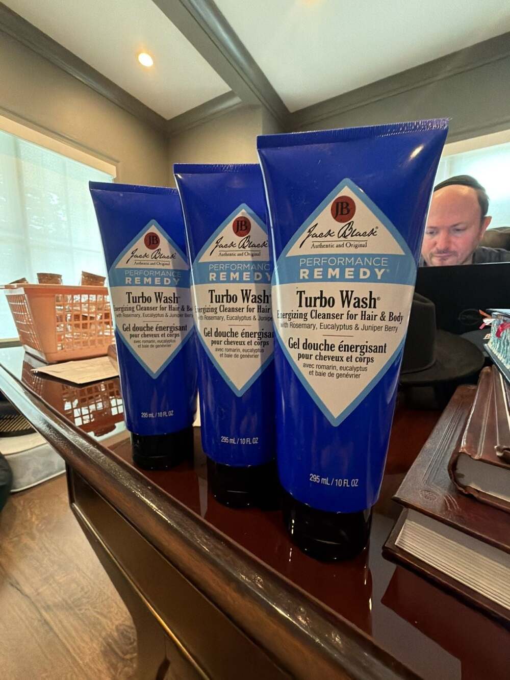 Jack Black X 3 Performance Remedy Turbo Wash Energizing Cleanser Hair & Body 10o
